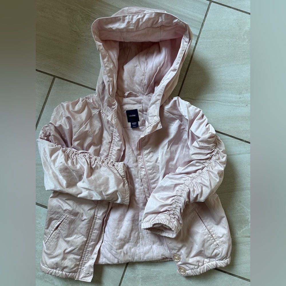 Gap kids bomber puffer pink jacket size 5